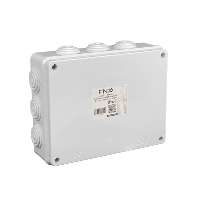 MGC-5 255x200x80mm Gabinete Hermético Blanco IP55 12-Bornes 4-Tornillos