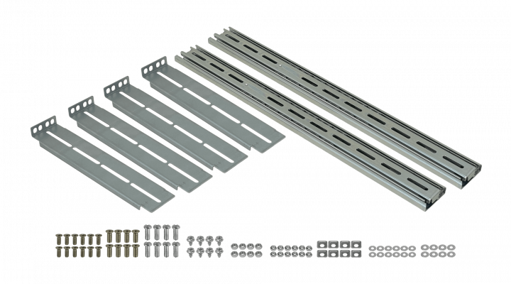 RIEL-3. 2U Fondo-490-750mm Riel de Rack deslizable-455mm Soporta-30Kg