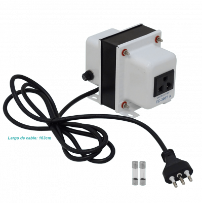ME-300W MACROTEL 300W Transformador c/tierra 110V-220VAC Fusible-5A Trafo