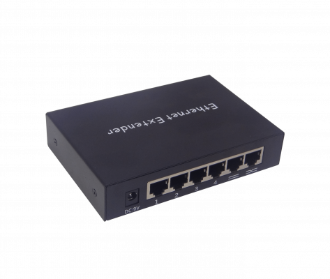 BOOSTER-ETH 4-10Mbps 1 enlace ascendente Concentrador Ethernet Repetidor 300-600 metros UTP 10BASE-T