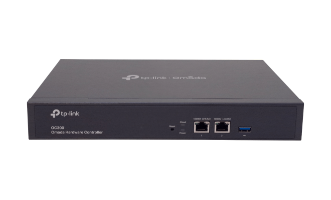 OC300 TP-LINK Controlador de Red Omada 2 Puertos 1000Mbps 100-240VAC 1-USB-AH Gestión 500-EAP Montaje en Rack