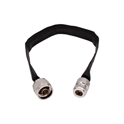 NMTNH 30cm Recto N-Hembra N-Macho Paso Ventana Puerta Cable Coaxial 0-6GHz Negro