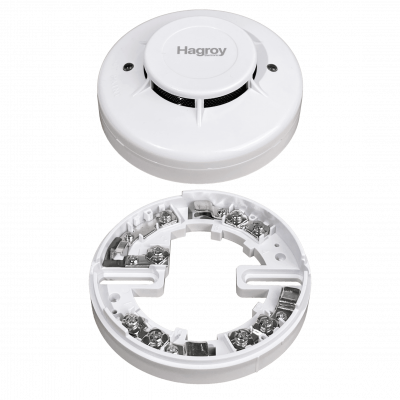DSW-928N HAGROY Detector de Humo NA 2 y 4 hilos req-10/33VDC ABS CE - RoHS