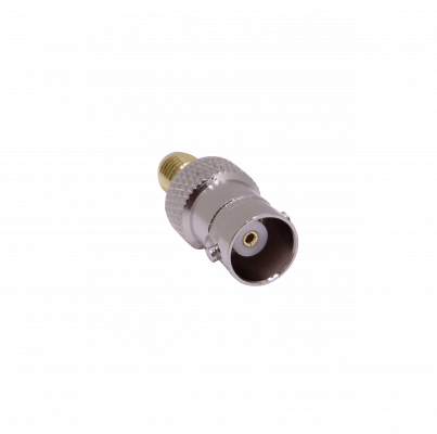 BHSH Adaptador convertidor acoplador BNC hembra a SMA hembra, longitud total 27mm