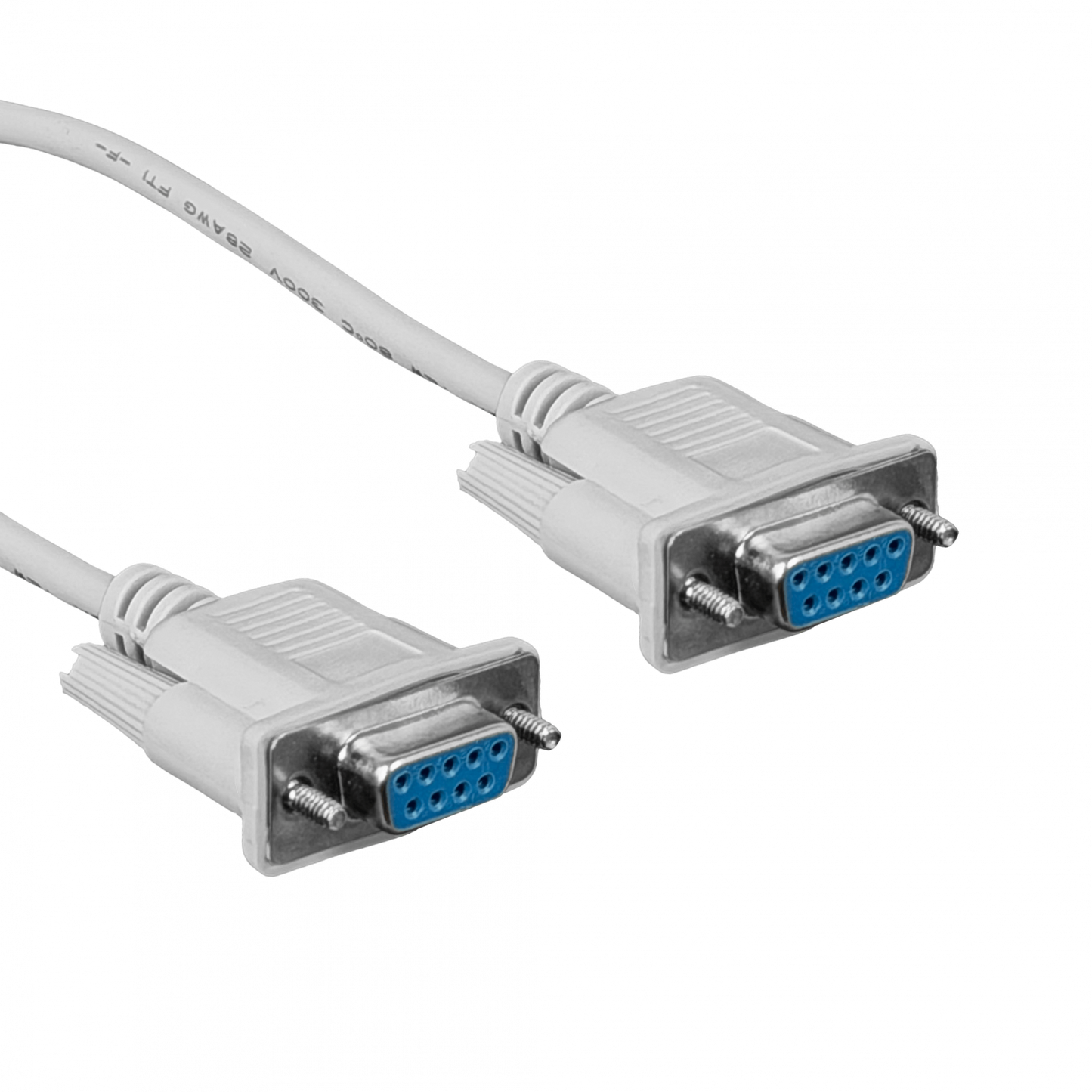 DB9-3HH-N Null-Modem 2,5mt DB9-Hembra-Hembra 252cm Cable Cros Serial RS232 DE-09