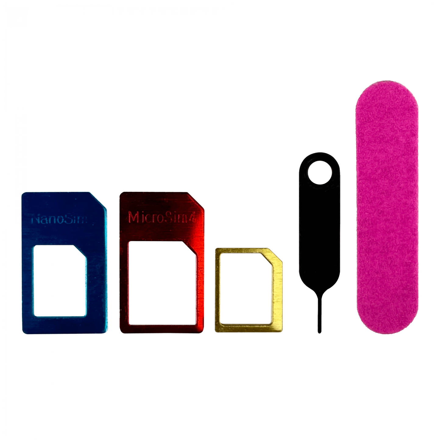 SIM-CARD 4 en 1 Adaptador Tarjeta SIM incl-lija reset herramientas maestras