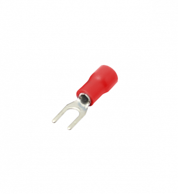 HORQ-3215 Terminal Horquilla-3,2mm 0,5-1,5mm2 100-unidades Conector Rojo Aislado PVC SV1.25-3
