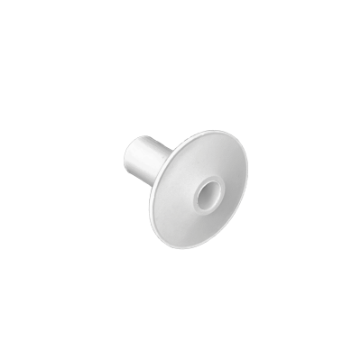 PASAMURO-W Blanco Plástico Diámetro interior 7,6/10mm para atravesar Cable por pared-26mm