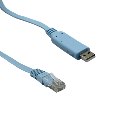 USB-RJ45 Cable 1m Consola RJ45-Macho USB-AM Adaptador para Interfaz RS232 USB2