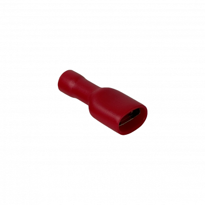 TFRH-68C 6,35x0,8mm Rojo Hembra Full-Aislado Faston 0,5-1,5mm2 50-un PVC