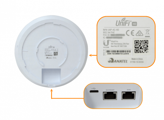 UAP-AC-HD-5 UBIQUITI 5un 4x4 1733mbps-5GHz 800-2,4GHz 4/3dBi req-PoE48V/17W 2-1000