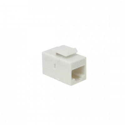 KC6W Blanco CAT6 UTP Copla RJ45-RJ45 Keystone Feedthrough