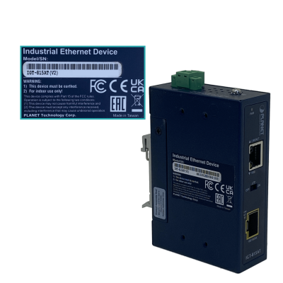 IGT-815AT PLANET 1-1000 1-SFP Carril-DIN industrial Convertidor de Medios necesita-Fuente