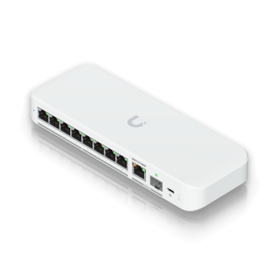USW-FLEX2-LIQ REFURBISHED UBIQUITI 8-2500 1-10G/entrada 1-SFP+ USB-C Conmutador L2 requiere-UniFi
