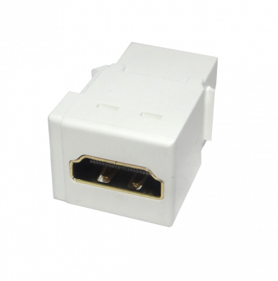 KHWL Adaptador Keystone HDMI Hembra-a-Hembra Color Blanco
