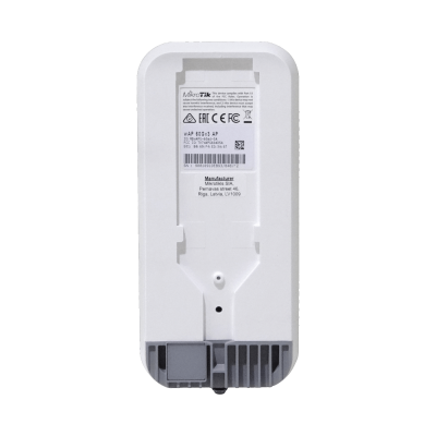 WAP-60GX3-AP Punto de acceso MIKROTIK con formación de haz de 180° para PtMP en 60GHz, estándar 802.11ad, procesador de 1 a 1000 núcleos L4, incluye fuente de 24V y velocidad de 1Gbps