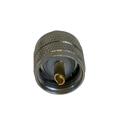 UM4C. Conector UHF macho compresible para cable LMR400, serie 400, modelo PL259 CA400