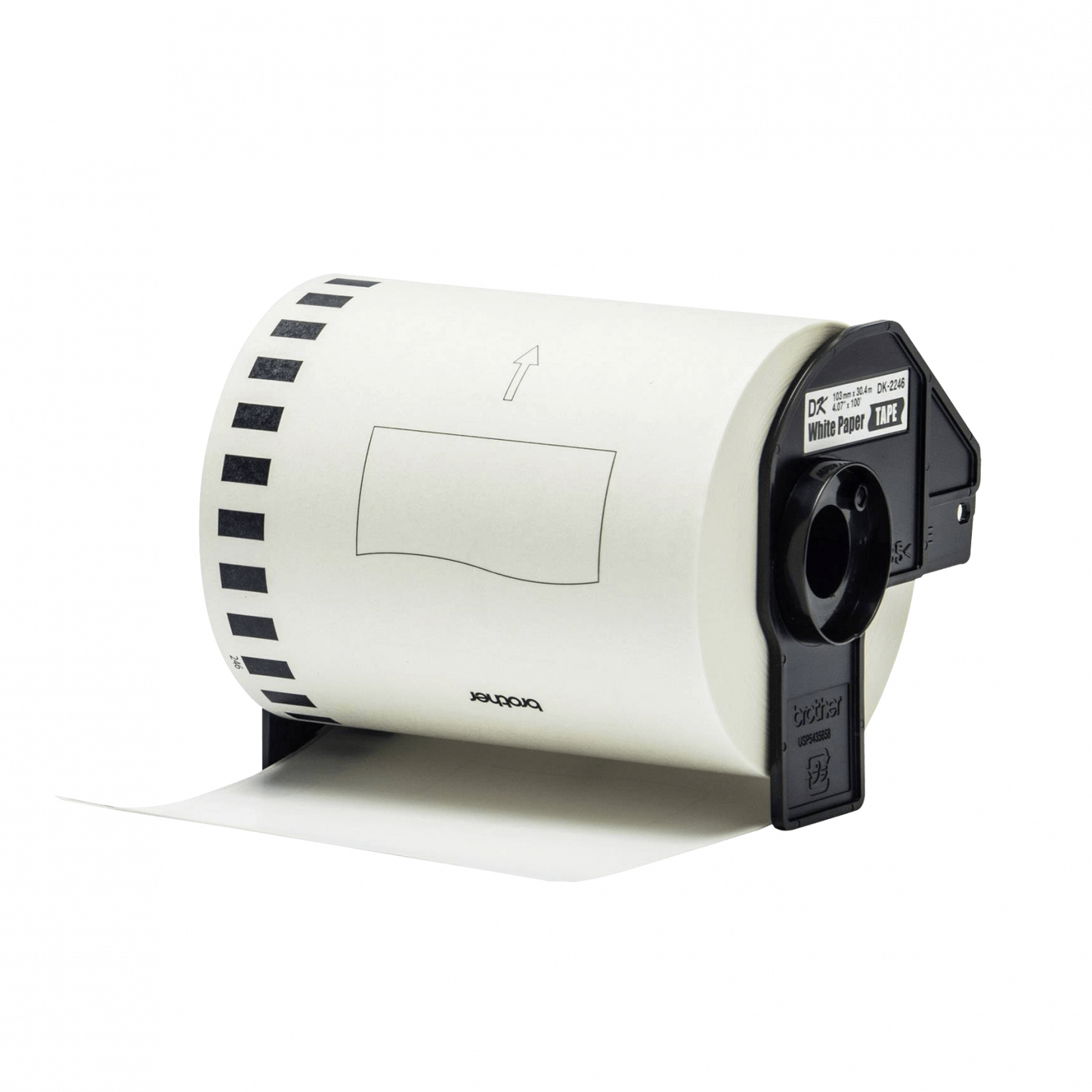 DK2246 BROTHER 103mm 30,4metros Negro sobre Blanco Papel-Continuo Etiquetas p/QL-1