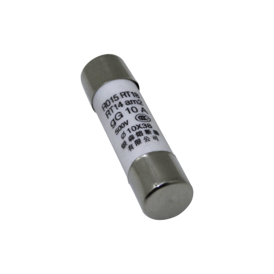 FUSE-10C 10A 10x38mm2 500V 50KA Cartucho Fusible Cilíndrico 36mm-Longitud 9,5mm-Diámetro