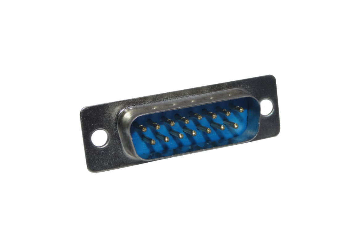 DB15-M Macho DA-15 DB15-Ancho(2-hileras) 39mm 15-pin Conector para Soldar sin/Cubierta