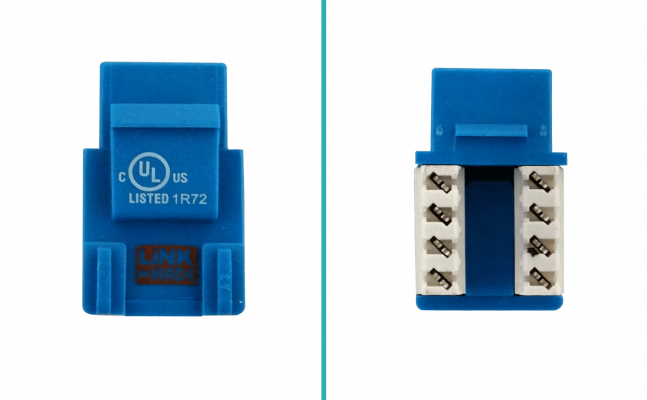 KP5AL LINKMADE Azul Cat5E U/UTP Punchable Keystone Conector Hembra RJ45