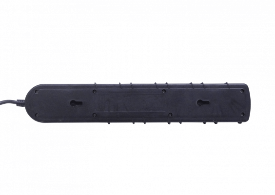 ELG-35NT RITTIG Extensión eléctrica negra 3 metros 5 tomas múltiples 2 puertos USB 5V 10A-250V 2200W con luz piloto e interruptor