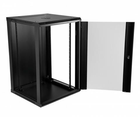 RK18-6LD LINKMADE Desmontable 18U Profundidad-60cm Gabinete Rack para Instalación en Pared Color Negro
