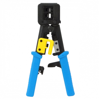 CRIMP-EZ Tenaza ponchadora profesional para conectores RJ45, RJ12 y RJ11, compatible con fichas 6 y 8 posiciones