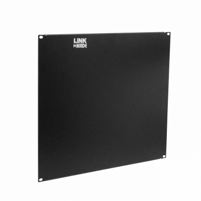 RAP-9 LINKMADE 9 Unidades 401mm Panel Ciego para Rack de 19 Pulgadas de Acero Negro