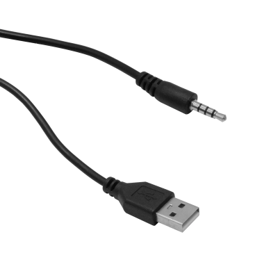 USB-35 USB-Tipo-A a 4pin-3,5mm-Macho Cable Pasivo 90cm
