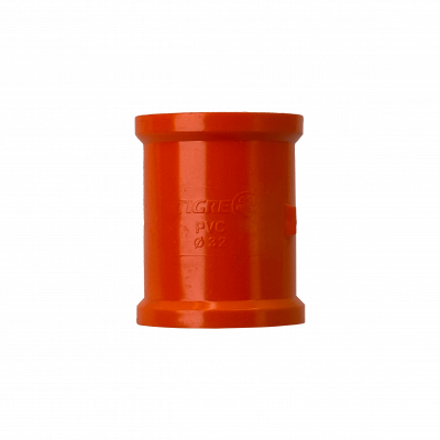 NVC32-CP 32mm Acoplador PVC para Conducto Naranja Homologación SEC