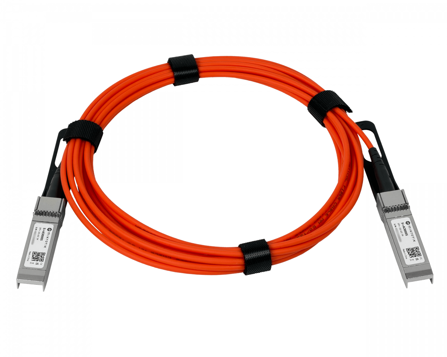 S+AO0005 MIKROTIK Cable Óptico Activo SFP+10G 5mt para Backbone AOC