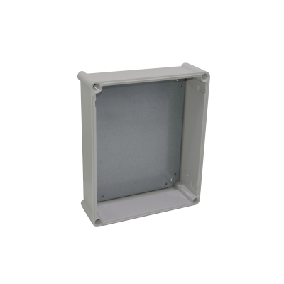 TJ-AT-3428. TIBOX 340x280x130mm Caja ABS IP66 Tapa-Transparente c/Placa-Aluminio