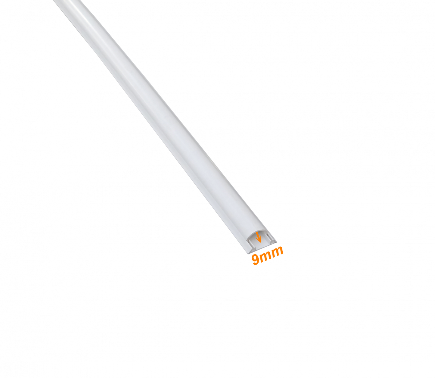CC-P2510 LINKCHIP 25x10mm 2metros 1,15mm-Cubierta 1mm-Base PVC Canaleta para Suelo Blanca