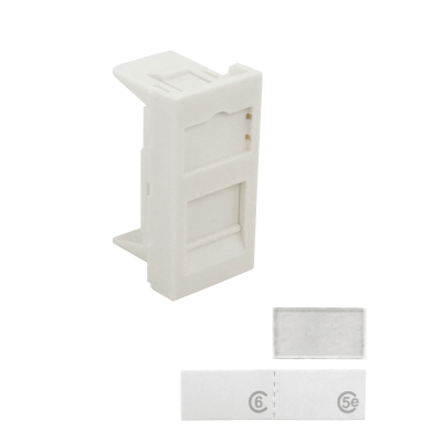 FPEU FURUKAWA Adaptador Europeo 45x22,5mm Blanco para Keystone 35050250