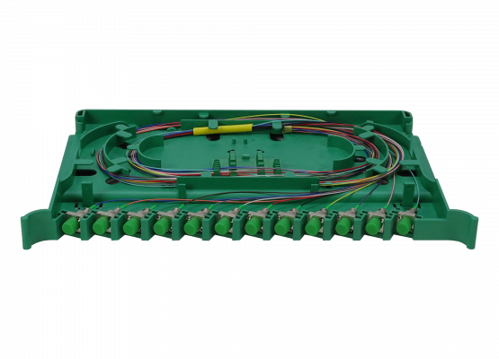 ODF-H Charola 12-FC/APC para Panel tipo ODF incluye pigtails-SM y acopladores