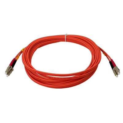 JFMLL5 Cable jumper de fibra óptica dúplex multimodo OM1 LC-LC de 5 metros, núcleo/revestimiento 62.5/125µm con cubierta LSZH