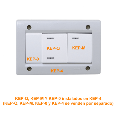 KEP-Q KALOP Blanco Tecla/2 3pin 9/24 Interruptor 16A 250V requiere/KEP-A KL40126
