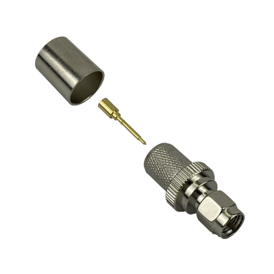 SM4C Conector Macho SMA para Cable Coaxial LMR400 Serie-400