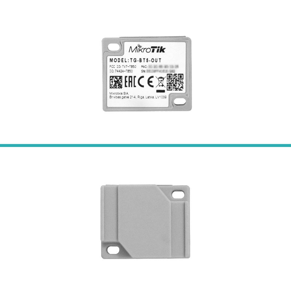 TG-BT5-OUT MIKROTIK 550mAh exterior IP69K 512kb Tag Bluetooth5.2 p/BLE iBeacon