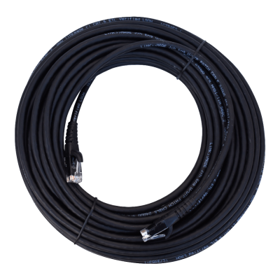 CP6N-150L LINKMADE 15 metros Cable de Parcheo Cat6 U/UTP Multiconductor Negro LSZH Moldeado