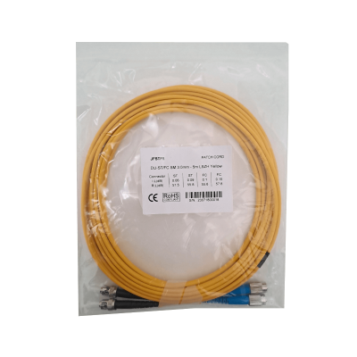 JFSTF5. 5mt ST-FC MonoModo SM Duplex Jumper Cable Fibra 3.0mm 9/125um