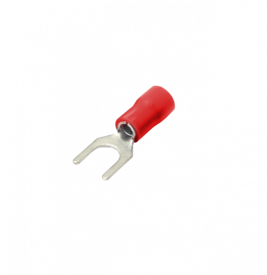 HORQ-5315 Terminal-Horquilla 5,3mm 0,5-1,5mm2 100-unidades Conector Rojo Vinilo Aislado SV1.25-5