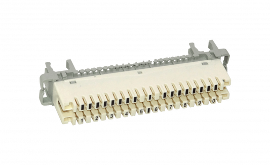 KRONE10PC Bloque Terminal Telefónico Desconectable Blanco 10-Pares KRONE requiere-Soporte/ADHESIVO