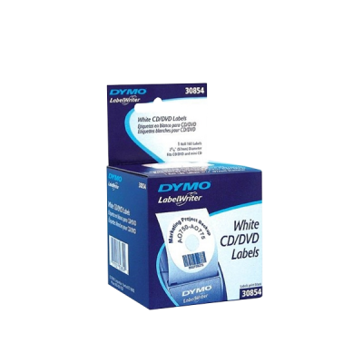 30854 DYMO 160x Rótulos Circulares 57mm-Diámetro para/CD-DVD para/69110