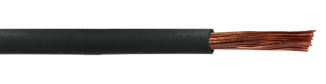 HZ4N EVA Cable Eléctrico Flexible Unipolar H07Z-1 4mm², Libre de Halógenos, Negro, 100 metros, 750V, Brasil
