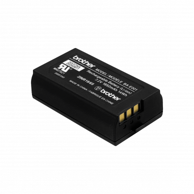 BA-E001 BROTHER Batería Recargable de Litio 7.2V, 1850mAh, 14Wh, Compatible con Rotuladoras PT-E550WVP y PT-E300VP, Referencia CN51B