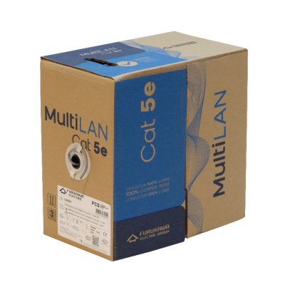 CBF-UG3 FURUKAWA Gris CAT5E UTP Multilan IEC60332-1 305m Conductor Sólido Cable 23200041