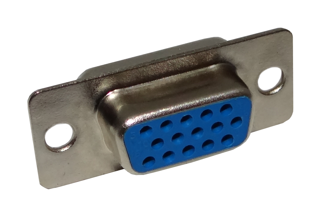 VGA-H HD15 DB15-VGA HEMBRA 15-PIN Conector para Soldar requiere/Cubierta-DB DE-15/H 31mm