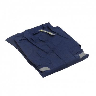 OVEROL-XXLA Overol Talla XXL Azul Altura 180cm 50/52 en Popelina de Poliéster con Bandas Reflectantes